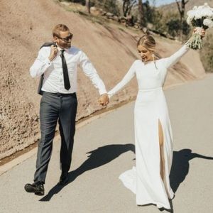 Amy Kuschel BHLDN Redding Bridal Gown Size 8